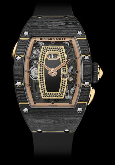Replica Richard Mille RM037 Ladies Gold Carbon TPT Watch